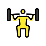 Person Lifting Weights SVG Icon